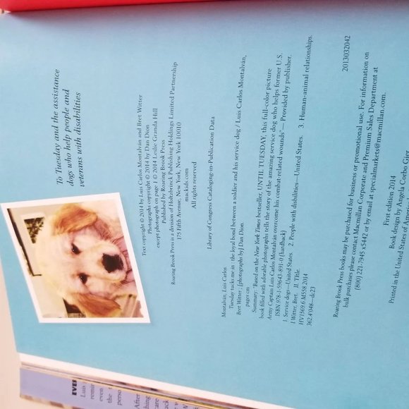 Tuesday Tucks Me In Book - Service Dog - Picture 10 of 10